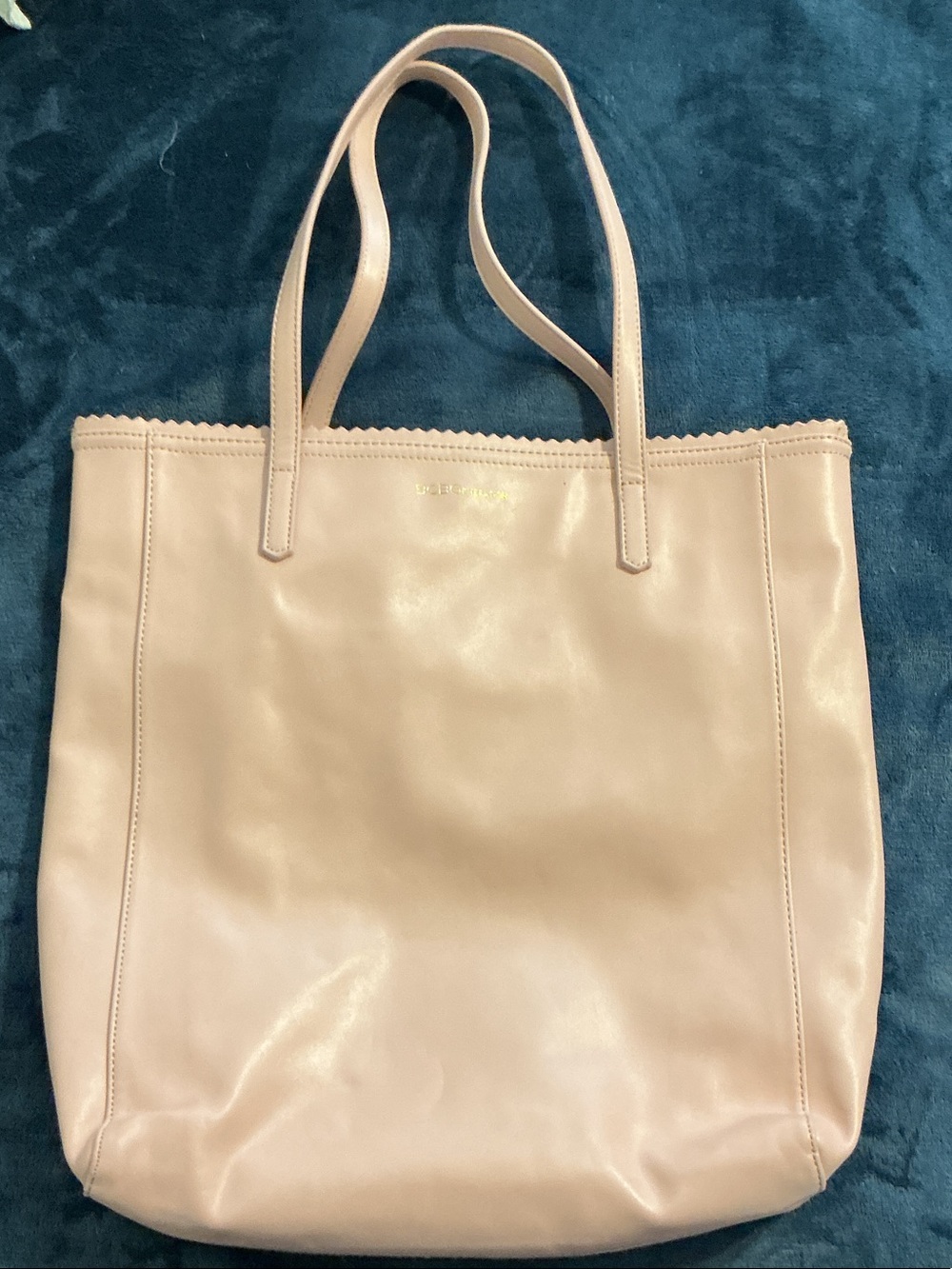 BCBGeneration Pale Blush Leather Tote
